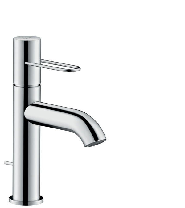 Hansgrohe AXOR Uno egykaros mosdócsaptelep 100 loop fogantyúval automata lefolyóval, króm 38023000