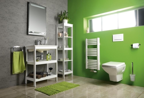 AQUALINE STING fürdőszobai radiátor, 450x817mm, 328W, fehér NG408