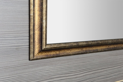 Sapho ROMINA tükör fa kerettel, antik bronz 580x780mm NL392