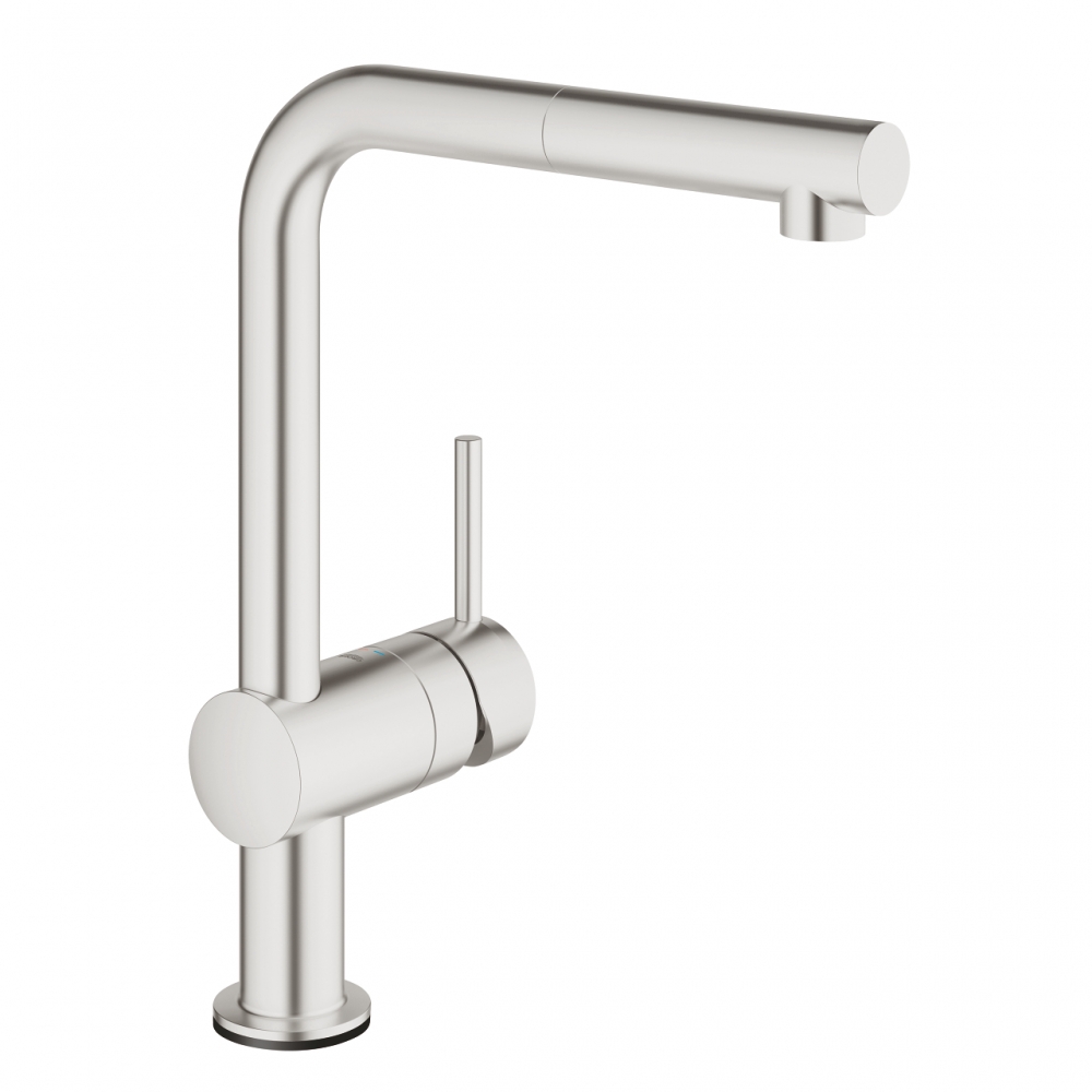 Grohe Minta Touch egykaros mosogató csaptelep kihúzható fejjel, supersteel 31360DC1