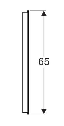 Geberit Option tükör világítással, 70x65 cm 500.587.00.1