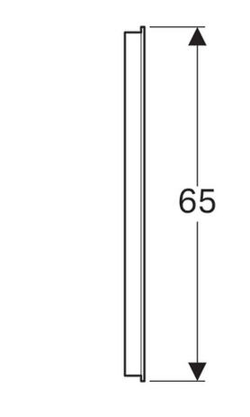 Geberit Option tükör világítással, 80x65 cm 500.588.00.1