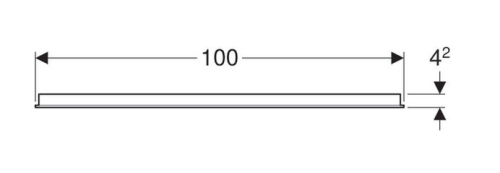 Geberit Option tükör világítással, 100x65 cm 500.584.00.1