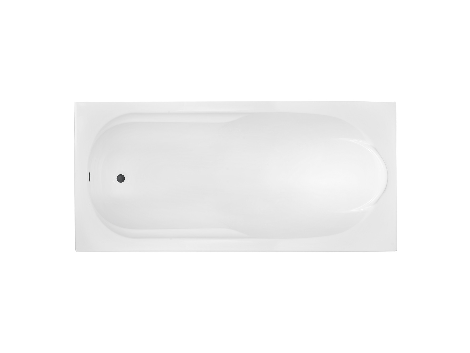 Besco BONA 160x70 cm egyenes kád, fehér WAB-160-PK