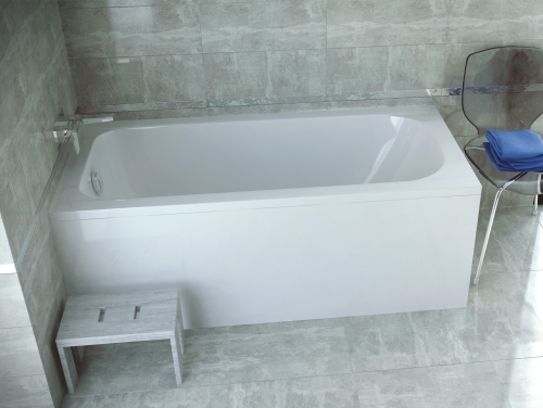 Besco CONTINEA 150x70 cm egyenes kád, fehér WAC-150-PK