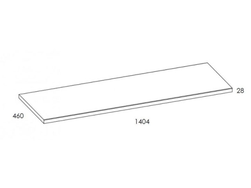 AREZZO design mosdópult 140x46 cm természetes tölgy AR-167047