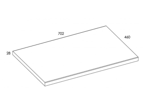 AREZZO design mosdópult 70x46 cm természetes tölgy AR-166898