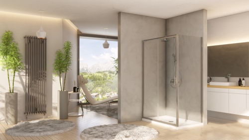 Niwell Eda 110 + Vito 80 110x80 cm-es zuhanykabin NWZA-EDA110 + NWZO-VIT80