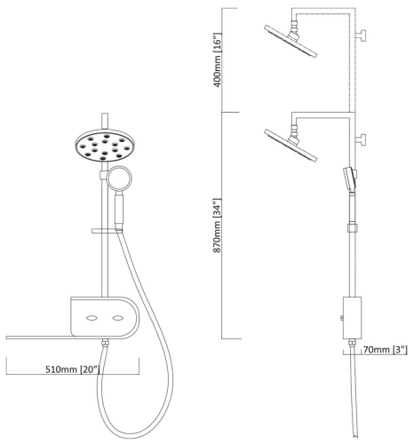Niagara Wellness KOTA zuhanypanel