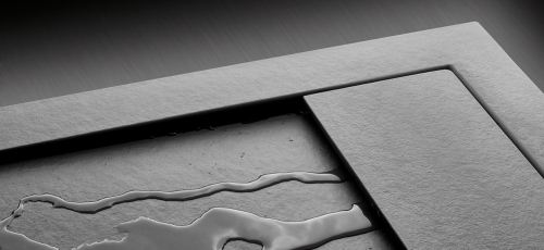 Radaway Teos C 80x80 cm szögletes öntöttmárvány zuhanytálca, antracit HTC8080-64