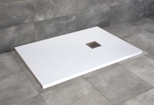 Radaway Kios F 120x70 cm szögletes öntöttmárvány zuhanytálca, fehér KF1270-53