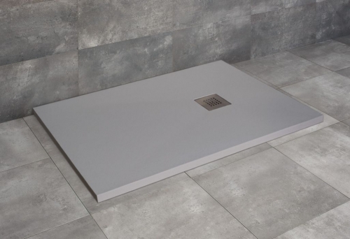 Radaway Kios F 120x70 cm szögletes öntöttmárvány zuhanytálca, szürke KF1270-52