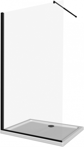 Deante Abelia walk-in zuhanyfal 100 cm, fekete profil KTA N30P