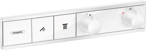 Hansgrohe RainSelect Termosztát falsík alatti szereléshez, 2 fogyasztóhoz, matt fehér 15380700