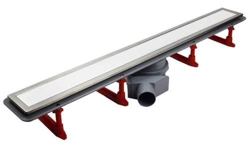Pestan CONFLUO Premium line Króm/Fehér-üveg zuhanyfolyóka, 300 mm 13000280