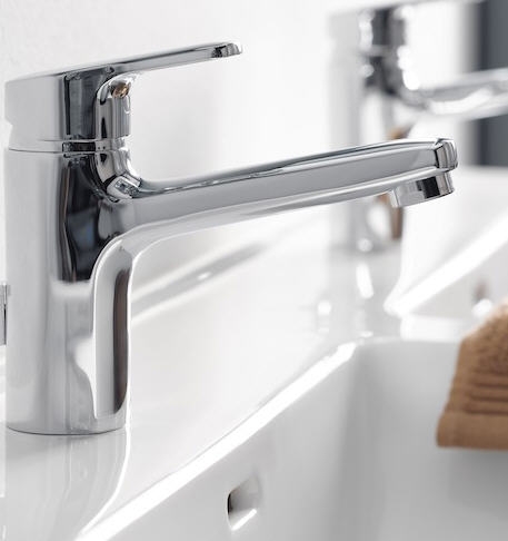 Laufen Mosdó csaptelep, 140 mm kiállással, leeresztő szelep nélkül  H3119510041201