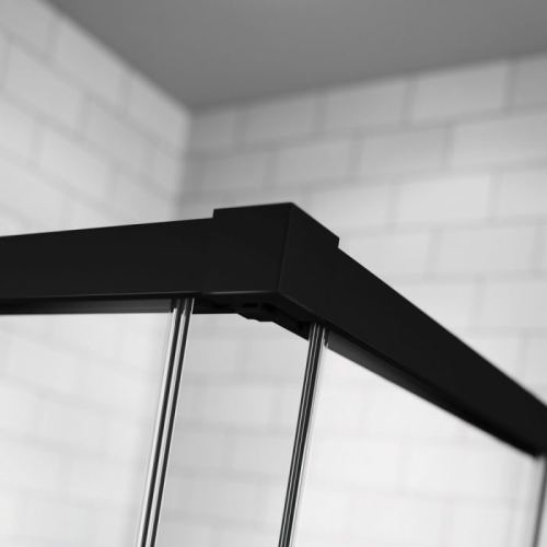 Radaway Idea Black KDD szögletes fekete zuhanykabin 100 cm (csak a balos fél) 387062-54-01L