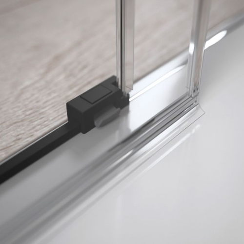 Radaway Idea Black KDD szögletes fekete zuhanykabin 120 cm (csak a balos fél) 387064-54-01L