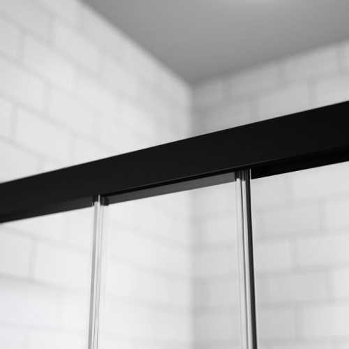 Radaway Idea Black KDD szögletes fekete zuhanykabin 100 cm (csak a jobbos fél) 387062-54-01R