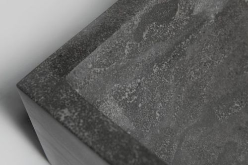 Sapho BLOK kőmosdó, 40x10x22cm, fekete antracit 2401-28