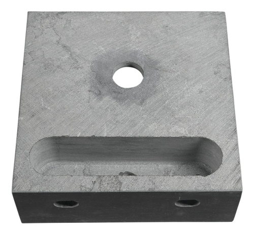 Sapho BLOK kőmosdó, 30x10x30cm, fekete antracit 2401-29