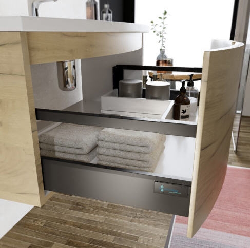 Lobo Pure 60-as fürdőszobabútor, rovere oro (arany tölgy)