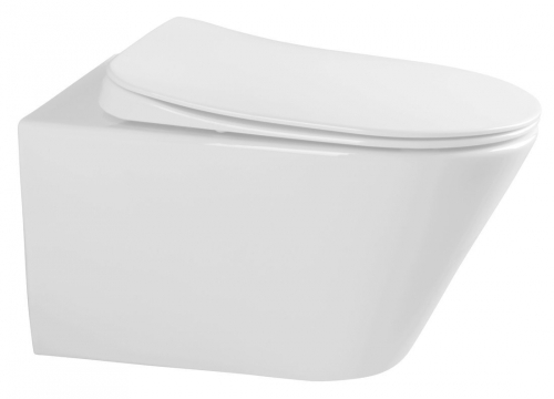 Sapho AVVA WC-ülőke soft close, fehér/króm (100727 helyett) (100757A)
