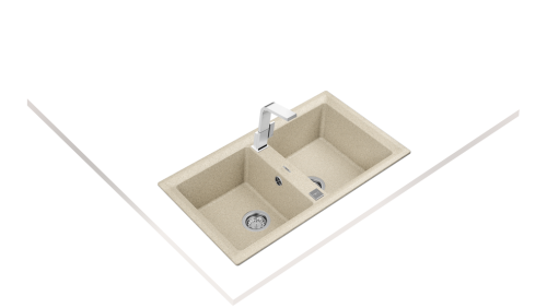 Teka Stone 90 B TG gránit mosogató, homokbézs 115260009