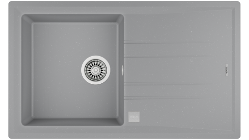 Teka Stone 50 B TG 1B 1D gránit mosogató, metálszürke 115330021