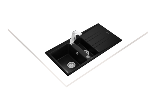 Teka Stone 60 B TG 1 1/2B 1D gránit mosogató, carbon 115360008