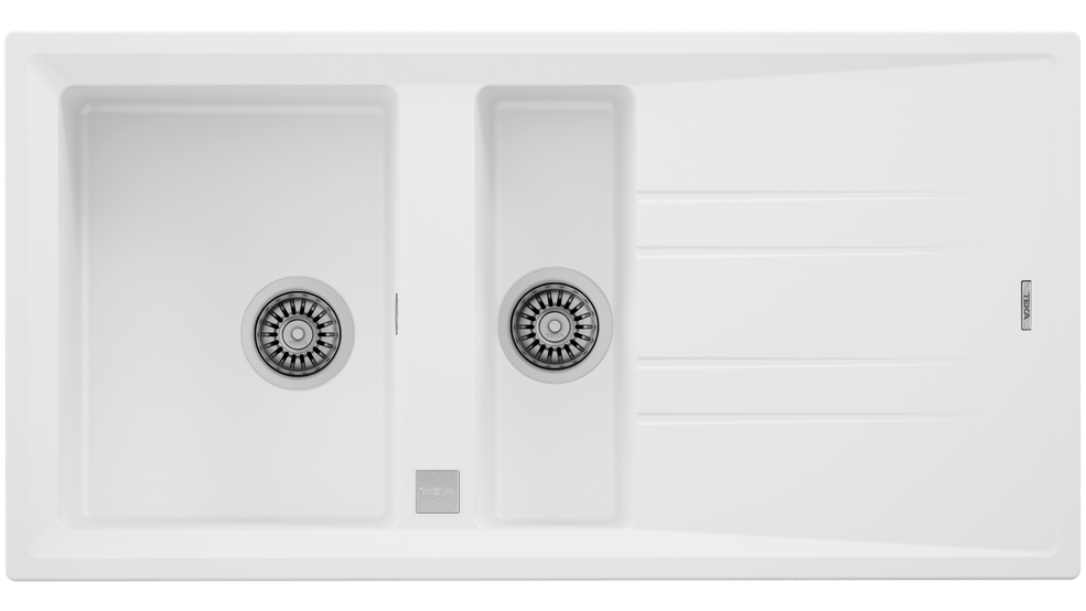 Teka Stone 60 B TG 1 1/2B 1D gránit mosogató, fehér 115360012