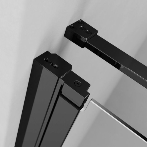 Radaway Nes Black KDD I 90 J szögletes fekete zuhanykabin (egyik fele), jobbos 10021090-54-01R