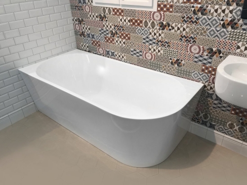 Sapho AQUALINE TIBERA L 170x80 cm balos szabadon álló akril kád, fehér E1026