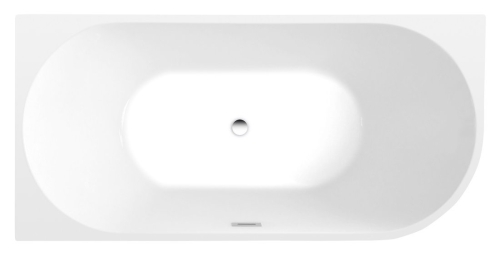 Sapho AQUALINE TIBERA L 170x80 cm balos szabadon álló akril kád, fehér E1026