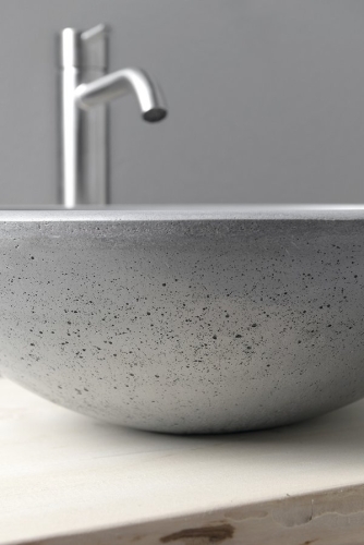 Sapho FORMIGO 41 cm beton mosdó, világos szürke FG009