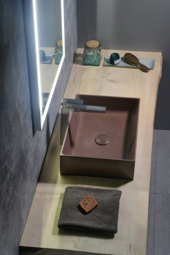 Sapho FORMIGO 47,5x36,5cm beton mosdó, brick FG012