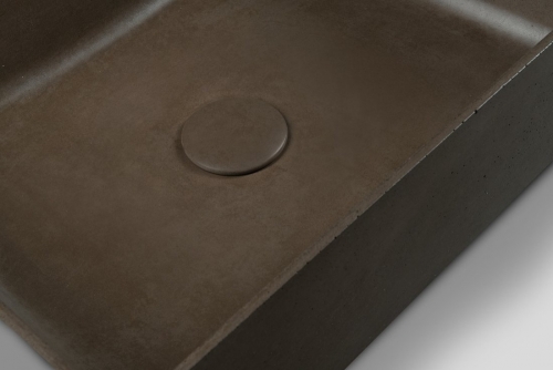 Sapho FORMIGO beton mosdó, 47,5x13x36,5cm, sötét barna FG014