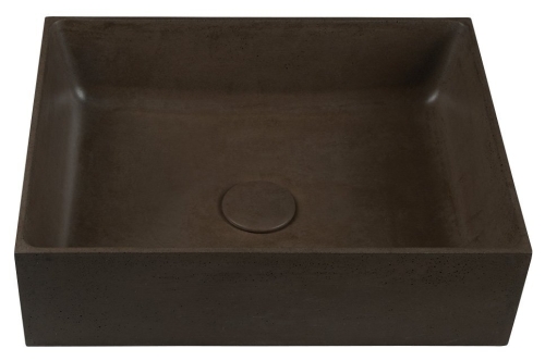 Sapho FORMIGO beton mosdó, 47,5x13x36,5cm, sötét barna FG014