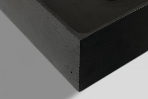 Sapho FORMIGO beton mosdó, 47,5x13x36,5cm, antracit FG016