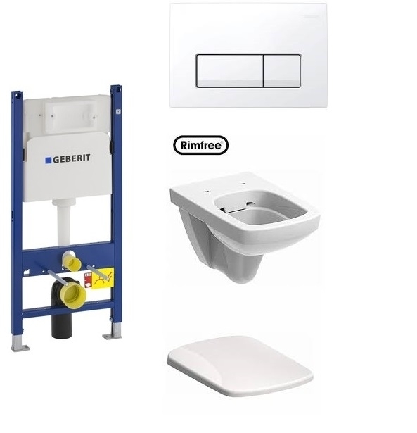 Geberit DuofixBasic falsík alatti wc tartály komplett szett SZP-GE4 (111.153.00.1, 115.119.11.1, 500.275.01.1, 500.336.01.1)