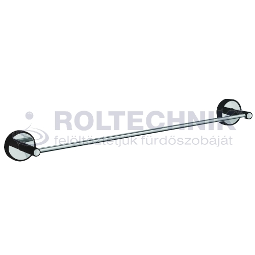 Roltechnik törölköző tartó 60 cm-es, króm/fekete 6260