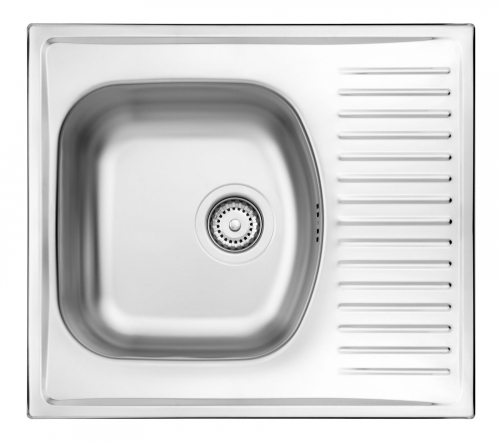 Deante Techno 1 medencés 1/2 cseptálcás rozsdamentes mosogató, dekor ZMU 3113