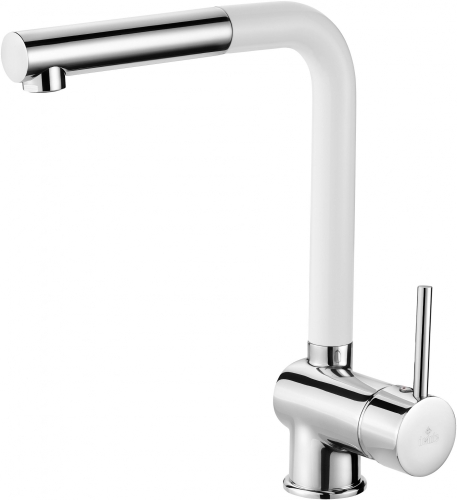 Deante Aster mosogató csaptelep, króm/fehér BCA W730