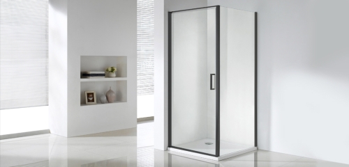 Wellis Quadrum Black 90x90 cm zuhanykabin WC00430