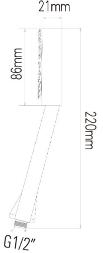 Sapho Kézizuhany, 1 funkciós SK116