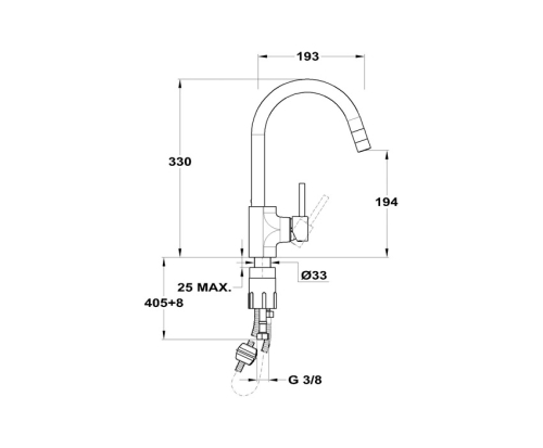 Mofém EVO X mosogató csaptelep kihúzható perlátorfej 152-0082-00