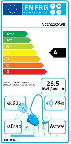 Gorenje porzsákos porszívó VCEA11CXWII (685644)