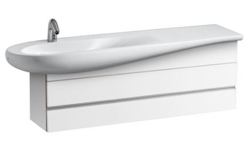 Laufen ILBAGNOALESSI ONE 135 cm mosdószekrény 814971 mosdóhoz, fehér H4243600976311