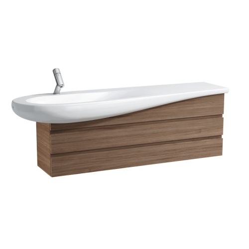 Laufen ILBAGNOALESSI ONE 135 cm mosdószekrény 814971 mosdóhoz, noce canaletto H4243600976301