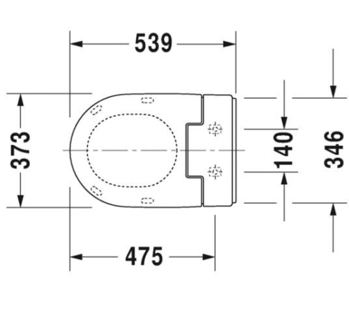 DURAVIT fali wc-hez SENSOWASH 611000002004300
